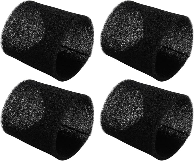 6Pcs 90107 Dry Filter, 6Pcs Retaining Bands, 4Pcs 90585 Shop Vac Foam Sleeve Filter Replacements for Most Shop Vac Wet/Dry Vacuum Cleaners 5 Gallon and Above
