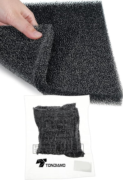 Tondiamo 3 Pieces Aquarium Sponge Filter Pad Media Cut to Fit Foam for Fish Tank Filters Replacement Fish Tank Cleaner Open Cell Foam Sponges for Dishes