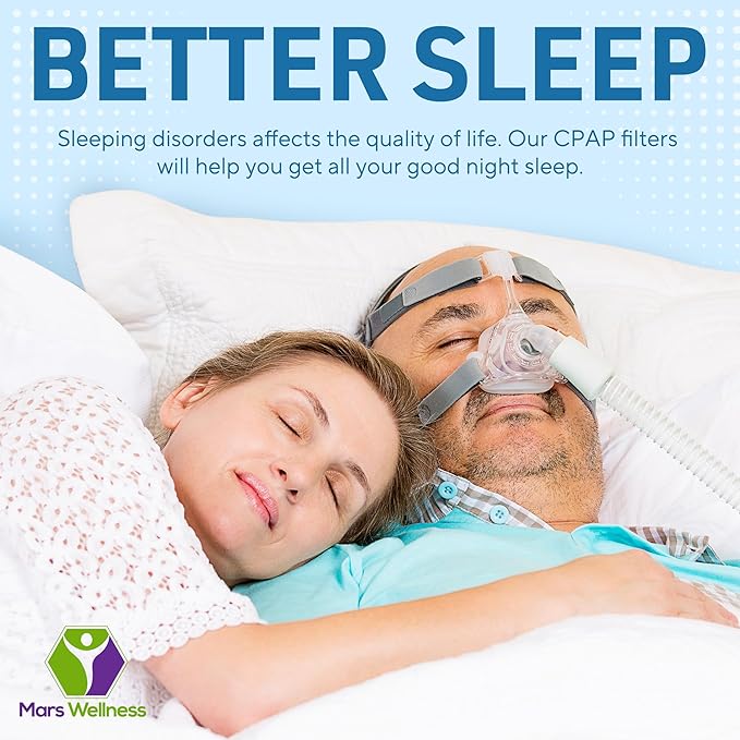 Mars Wellness CPAP Filter Kit - Compatible with 3B Medical Luna G3 Series CPAP Machines - Made in The USA - 12 Foam Filters