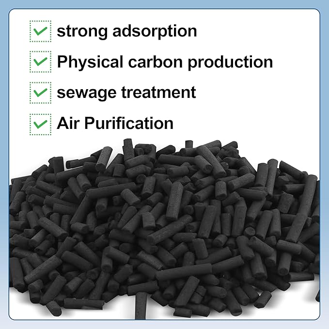 6.6 Lbs Bulk Activated Charcoal Filter Media Pellets for Aquarium Fish Tanks,Fish Pond,Air Filter & AC