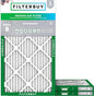 Filterbuy 8x24x1 Air Filter MERV 8 Essential Dust & Allergy Defense (3-Pack), Electrostatic Pleated HVAC AC Furnace Filters Replacement, Made in USA (Actual Size: 8.00 x 24.00 x 0.75)