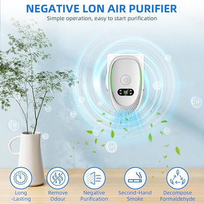 2026 Upgraded Plug in Air Purifiers for Home Air Ionizers for Dust Mites,Smoke & Pet Odor,Silent Ionizer Air Cleaners & Room Deodorizer Plug in,Dust Mite Killer for Bedroom,Office,Kitchen,6 Pack