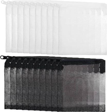 20Pcs Media Bags for Aquarium Fine Mesh Bag Aquarium Filter Media Bags with Plastic Zipper Suitable for Activated Carbon, Filter Stones, Ceramic Rings (4 x 4 inches)