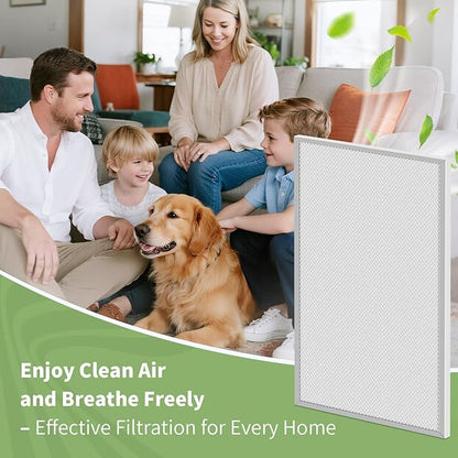 24x30x1 Reusable Air Filter MERV 8 Washable Furnace & AC Filter with 2 Extra Media Pads, Aluminum Electrostatic Air Filters for Home, Fits HVAC System, Air Conditioner, Air Handler