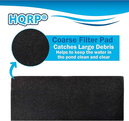 HQRP Cut to fit Activated Carbon Filter Media Pad 18x10 for Aquariums, Terrariums, Hydroponic Systems and Pond, Compatible with Deep Blue Professional ADB41002 Carbon Pad Replacement