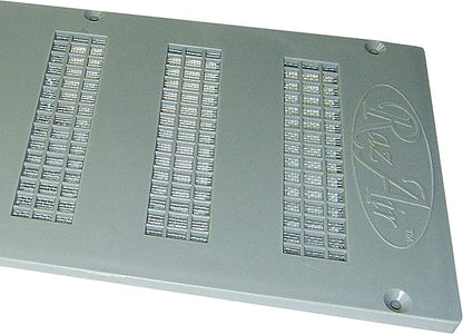RazAir™ Foundation Vent with Damper and Screen - 16"x 6.5" Weatherproof and Paintable ABS – Easy to Install Moisture Mold Reducing for Crawl Space, Outdoor, Garage, and Home Improvement