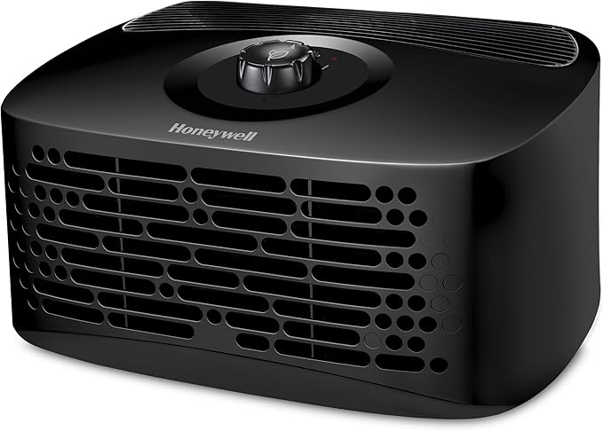 Honeywell HPA020 HEPA Air Purifier, Airborne Allergen Reducer for Small Rooms (90 sq ft), Black - Wildfire/Smoke, Pollen, Pet Dander, and Dust Air Purifier