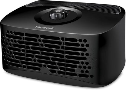 Honeywell HPA020 HEPA Air Purifier, Airborne Allergen Reducer for Small Rooms (90 sq ft), Black - Wildfire/Smoke, Pollen, Pet Dander, and Dust Air Purifier