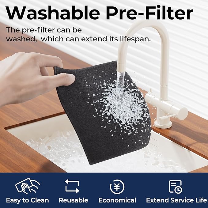 Air Purifiers for Home Large Room up to 2200sq.ft with Washable Filters, EVALIT Air Purifier for Home Pets with Fragrance, PM 2.5 Display Air Quality Sensor for Smoke Dust Odors, Black, 1Pack+3Modes