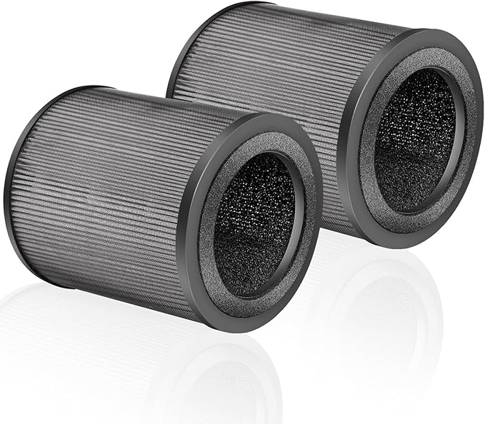 JF100 Filter for Air Purifier Compatible with Jafända JF100 Jafanda Air Purifier, Part Number JF100-RF, H13 3-IN-1 3-Stage Filtration High-efficiency Activated carbon Air Clean(2 Pack)