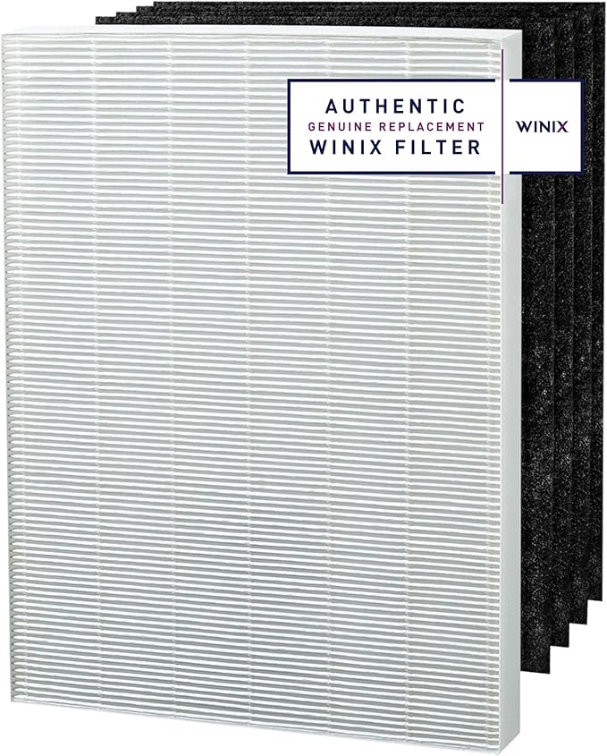 Genuine Winix 115115 Replacement Filter A for C535, 5300-2, P300, 5300, White/Black