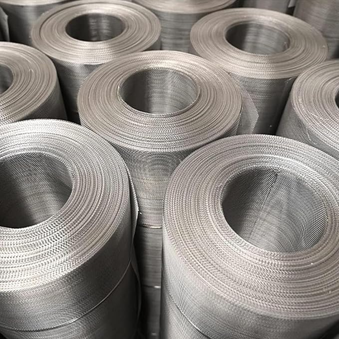 304 Stainless Steel Woven Wire Mesh, 100 Mesh Filter Screen, Heat-Resistant Insect Net for Precision Filtration, Air Vents, Garden Protection, HVAC, Windows