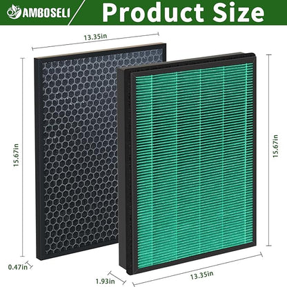 BioGS 2.0 Filter Kit Compatible with Rabbit Air BioGS 2.0 Ultra Quiet Air Cleaner Purifi-er, for Model SPA-550A and SPA-625A, Includes Carbon and Filter