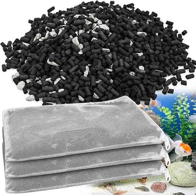 8 Oz Pro-C Mixed Aquarium Canister Filter Media Bag Compatible with Penn-Plax Cascade, Canister Filter Carbon Media for Remove Odors & Clear Water, Fish Tank Carbon Filter, 3 Pack (260g/bag)