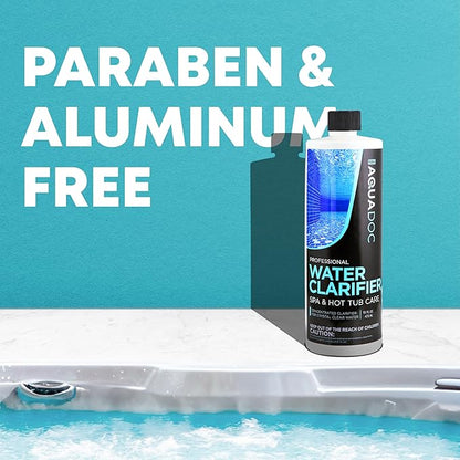 Spa Clarifier & Hot Tub Clarifier for Fast Acting Cloudy Water Treatment, The Spa Clarifier Hot Tub Owners Love, Use Our Hot Tub Water Clarifier to Keep Your Spa Clear & Balanced - MAV AquaDoc 16oz