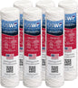 10 Micron 10 Inch x 2.5 Inch | 6-Pack String-Wound Polypropylene Whole House Sediment Replacement Cartridge | Compatible with Pentek CW-F, Hydronix SWC-25-1010 | Made in the USA, US Water Filters