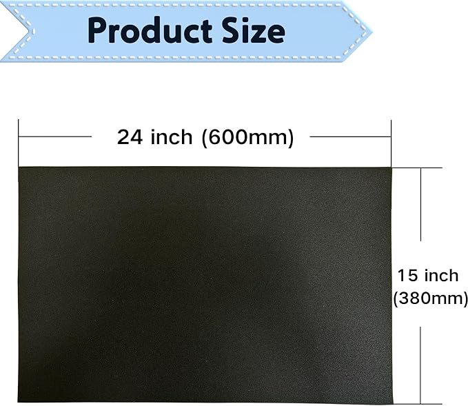 Air Filter Foam Sheet Material 15" x 24" x 5/8" - 60PPI Replacement Filter Pads for Motorcycle ATV UTV Scooters Dirt Bike Classic Cars Small Engines