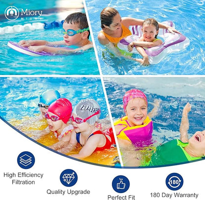 Miory 27002-0100S Pool Fliter Cartridges, Replacement for sta-rite 27002-0100S Pool and Spa D.E. Filter, Compatible with sta-rite PLM100 and System 2 Modular Media, with Air Bleed Assembly, 100 sq.ft