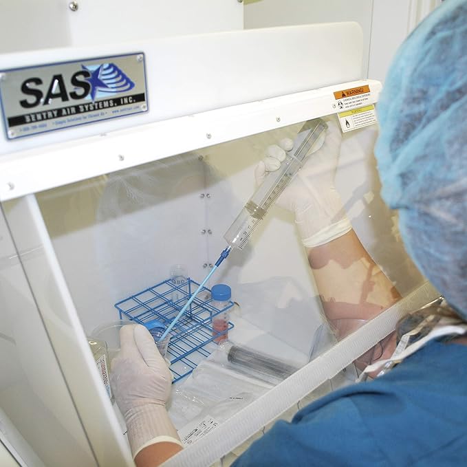 18” Portable Clean Room – Laminar Flow Hood for medical and laboratory uses. Positive-pressure workspace meets ISO Class 5 Standards. Supplies Filtered Air to the Workspace