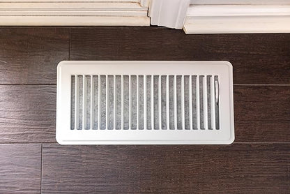Duck Brand Air Vent Filters, Reduce Airborne Particles like Dust, Dander, Pollen and Trap Debris in your Ventilation System, Air Register Vent Filters for Home, 4 In. x 12 In., 12-Pack, White