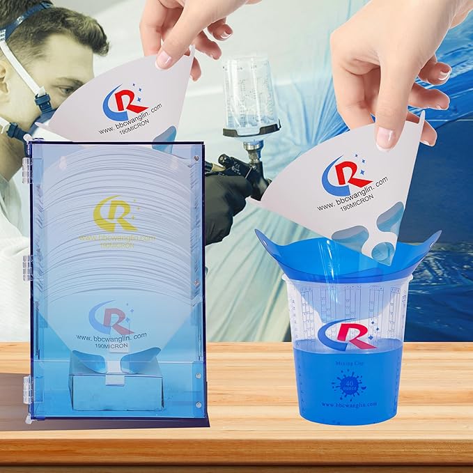 Paint Strainer Dispenser Kit System with Small Strainers 850pcs and Large Strainers 180pcs