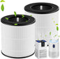 isinlive M05 B-D02L Replacement Filter, 2 Pack, White, Compatible with MOOKA M05/ MOOKA B-D02L/ KOIOS B-D02L/ VEWIOR B-D02U Air Purifiers, HEPA & Activated Carbon Filtration