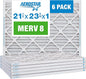 Aerostar 21.5x23.3125x1 MERV 8-6 Count - High Efficiency Pleated HVAC, Furnace & Air Conditioner Filters - Removes Dust, Lint, Mold & Allergy-Causing Pollen