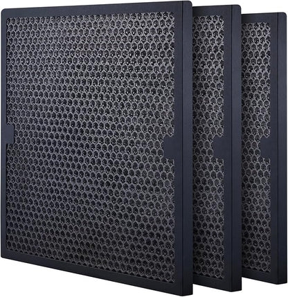 VEVOR Active Carbon Filters, 3 Pack, 15.7'' x 15.7'' Air Filter Replacement, High-efficient Stage 2 Filters Compatible w/BlueDri & VEVOR Scrubber, Air Purifiers, Water Damage Restoration Equipment