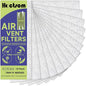 Air Vent Filter 4 x 10 Inch, Thin Air Vent Floor Heater Pre-Filter Sheet Work for Home Air Purifier, Floor Register, Ceiling 4" x 10" 14-Pack (White) Hoctsom