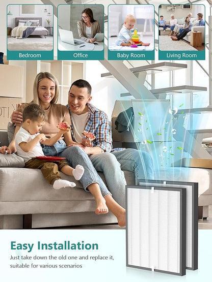 3000 Replacement Filter Compatible with Air Doctor 3000 Air Purifier, 2 Premium Filter,Compare to ADF3001