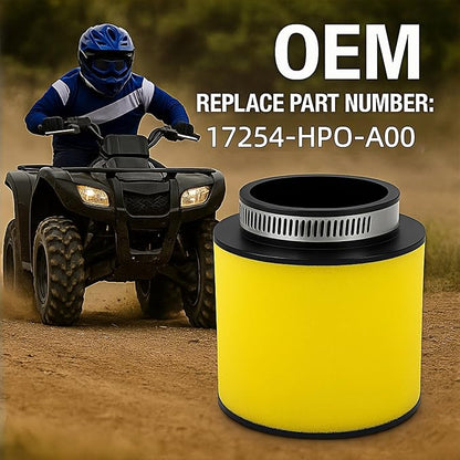 17254-HP0-A00 Air Filter Air Cleaner Suitable For Honda Pioneer 500 700 Foreman 500 Rubicon 500 4x4 Rincon 680 4x4 Big Red 700 TRX680 TRX650 TRX520 TRX500 TRX420 TRX400X TRX400EX SXS700 SXS500 MUV700