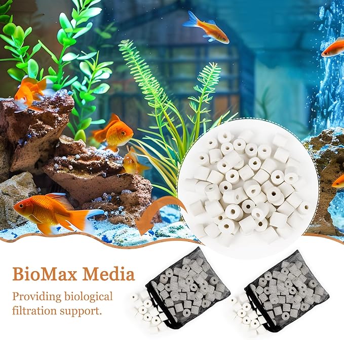 28 PCS Replacement Filter Media Kit Compatible with Fluval FX2/FX4/FX5/FX6 Aquarium Filters Include Media, Carbon Foam Pad, Water Polishing Pads, Bio-Foam Pads, Foam Block, Silicone Lube, Mesh Bag