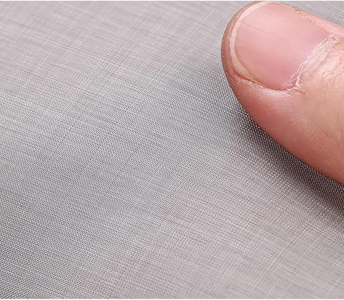 Stainless Steel Mesh Sheet 250 Mesh, Ultra Fine Wire Cloth, Metal Screen Fabric for Straining Filtration and Workshop Applications