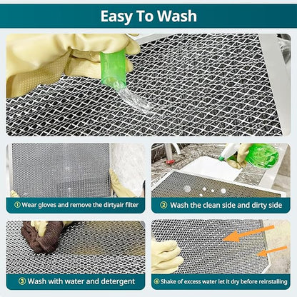 Torjim 14x18x1 MERV8 Washable Reusable Electrostatic Air Filter, AC/HVAC Furnace Filter, Permanent Air Filter, Breathe Fresher, Easy Install
