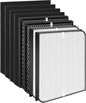 Replacement Filter Set Compatible with AirDoctor 3000 / AD3000 & AD3500 Air Purifier, 8-Pack (2 Main Filter + 2 Activated Carbon Filters + 4 Pre-Filters)