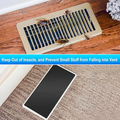 Magnetic Floor Register Vent Covers, 5.5 x 12 Inch Superior Hold Vent Covers for Home, Air Vent Covers for Sealing Floor, Wall, and Ceiling Registers, RV and HVAC