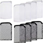 20 Pieces Aquarium Filter Bags Fish Tank Media Mesh Filter Bags Net Bag with Zipper for Charcoal Pelletized Remove Activated Carbon, Biospheres, Ceramic Rings
