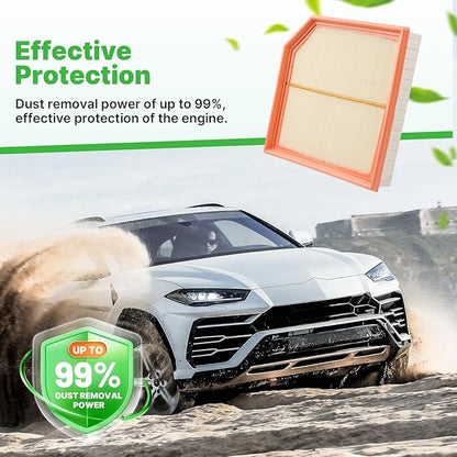 Engine+Cabin Air Filters Set Fit for 2019 2020 2021 2022 2023 2024 2025 2026 Volvo XC40 2.0L Engine Air Filter for My Car Replacement Automotive Accessories 31497285 31474521