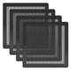 120MM PC Fan Dust Filter Computer Case Fan Magnetic Frame Dust Filter Fine PVC Mesh Length 4.72 x 4.72 inches Black-4Pack