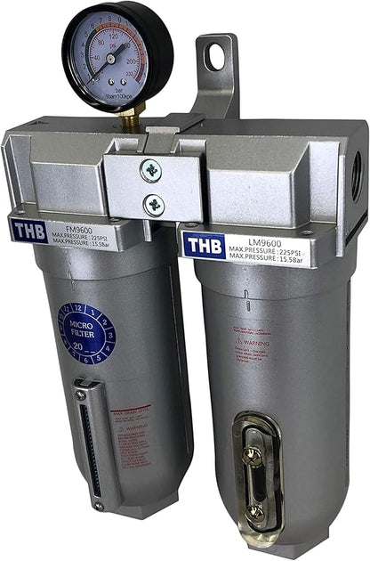 3/4" COMPRESSED AIR DESICCANT AIR DRYER/COALESCING FILTER FOR COMPRESSED AIR SYSTEMS GREAT FOR PLASMA CUTTER