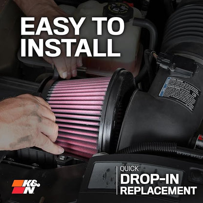 K&N Performance Diesel High-Flow Lifetime Engine Air Filter: Increase Power & Towing, Washable, Premium, Replacement Air Filter: Compatible with 2017-2019 Ford (F250, F350, F450, F550), E-0644