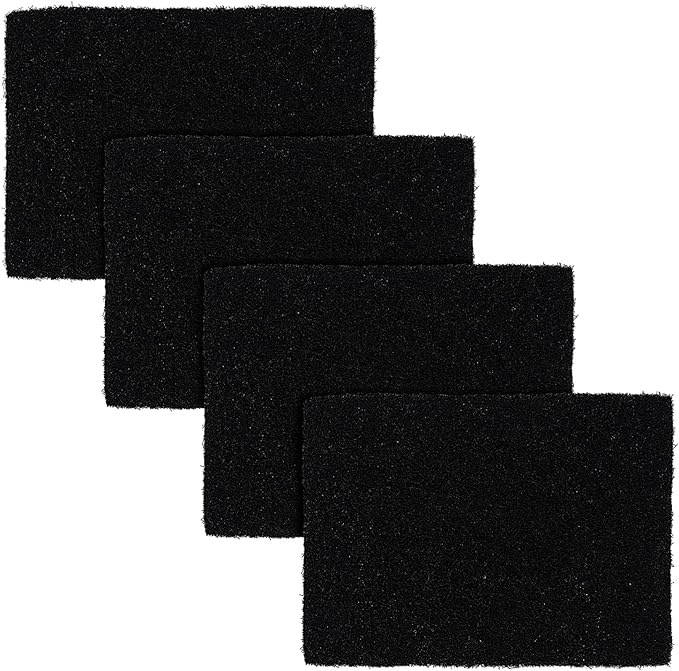 Compost Bin Carbon Odor Filters Substitute for Jo-seph Intelligent Waste Food Waste Caddy Replaceable Rectangle Activated Carbon Filters Pad for Kitchen (Pack of 4)