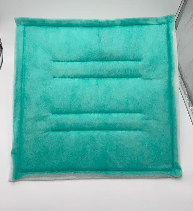 Spray Booth Intake Tacky Filter Panel, Internal Frame (24/case, 20" x 20")
