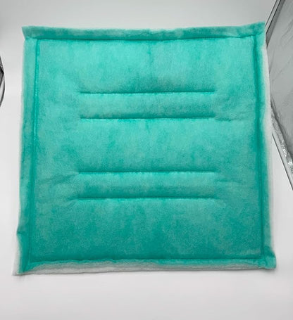 Spray Booth Intake Tacky Filter Panel, Internal Frame (20/case, 24" x 24")