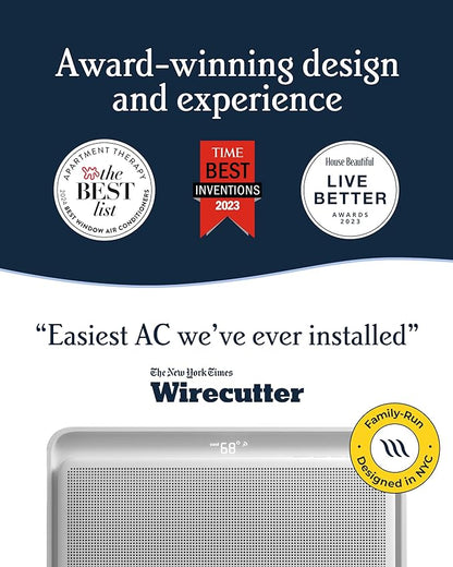 Windmill Window Air Conditioner - Quiet & Smart. Easy Install, Voice-Enabled, Remote & App Control AC Unit - 12,000 BTU Inverter w/WhisperTech