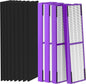 4 Packs FLT4850PT FLT4825 HEPA Filter b Replacement Pet Compatible with AC4825 AC4825E AC4825W AC4300 AC4800 AC4900 AC4850 Air Cleaner Purifier with 8 activated carbon pre-filters