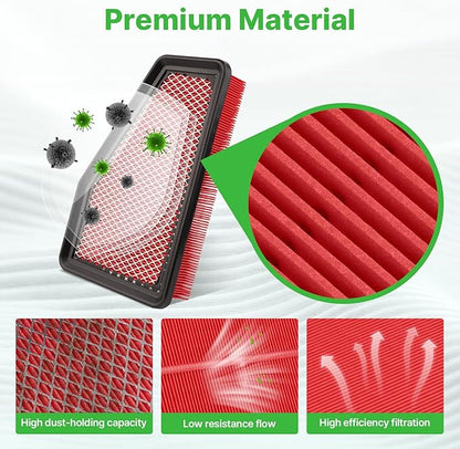 2PCS Engine Air Filter Fit for Jeep Cherokee 2019 2020 2021 2022 2023 2.4L 3.2L Air Filter Replacement Engine Filter Automotive Accessories# 68245310AA CA12371