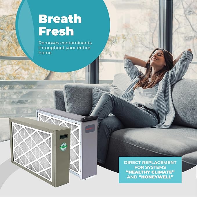 16x20x4 Air Filter Replacement MERV 11, FC100A1003 Pleated HVAC AC Furnace Filters with Wholesalehome Cleaning Cloth, (Actual Size: 15.94 x 19.75 x 4.38 Inches)
