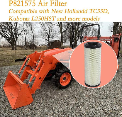 Podoy P821575 Air Filter Compatible with Donaldsonns FPG05 Air Cleaners Replaces 46438 AF25551 6672467 70954N RS3704 M131802 CA9550 224285007 1467472 11013-7020 R1411-42270