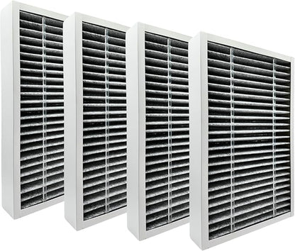Nispira F1 C01 T02 Carbon Odor Reduction HEPA Filter Replacement For 3M Filtrete Room Air Purifier FAP-C01-F1, FAP-T02-F1, FAPF-F1-O, FAP-C01BA-G1, FAP-T02WA-G1, FAP-ST02W, FAP-ST02N 4 Packs